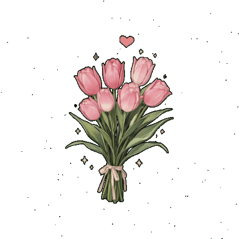 Girl Flowers Sticker