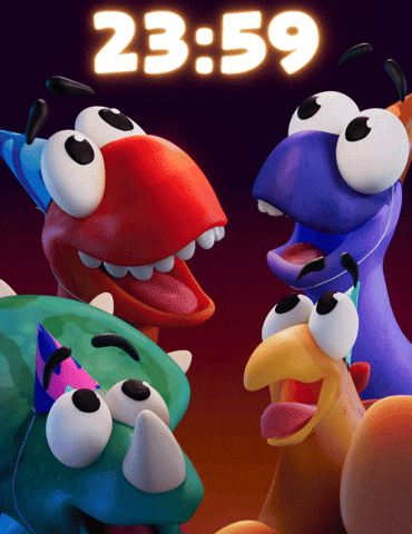 Happy New Year GIF by Claynosaurz