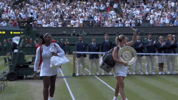 serena williams wave GIF by Wimbledon