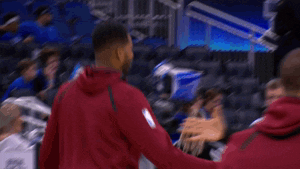 cleveland cavaliers hug GIF by NBA