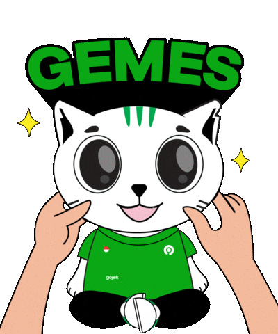 Cat Meme Sticker by Gojek Indonesia