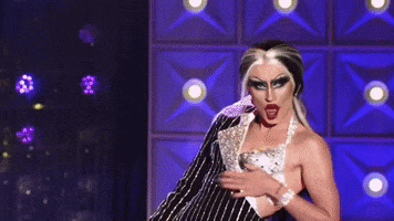 Black And White Ponytail GIF by RuPaul's Drag Race