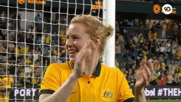 Clare Polkinghorne Reaction GIF by Football Australia