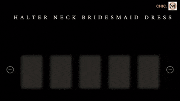 Halter Neck Bridesmaid Dress GIF
