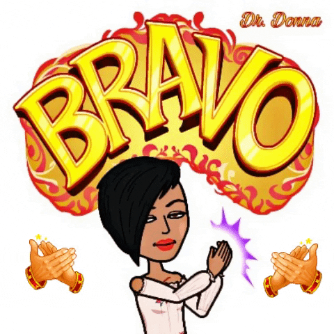bravo applause GIF by Dr. Donna Thomas Rodgers