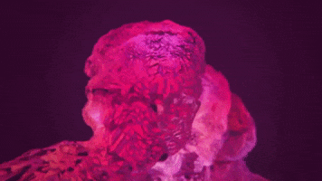 friedpixels animation purple head motion graphics GIF