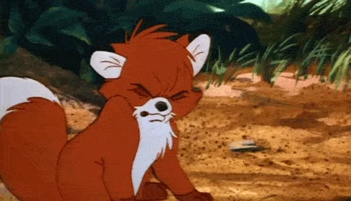 disgusted the fox and the hound GIF