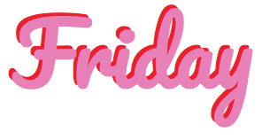 Pink Friday Sticker by The Dough Bar