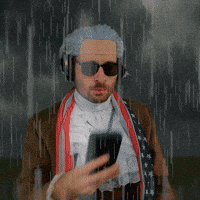 Sad Man reading phone