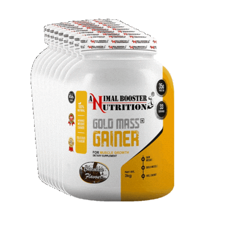 Weight Gainer Sticker by animal booster nutrition.