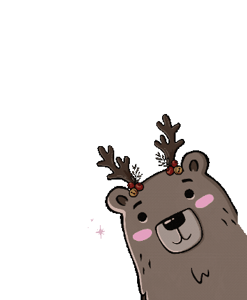 Weihnachtsbär Sticker by Grafikstorys