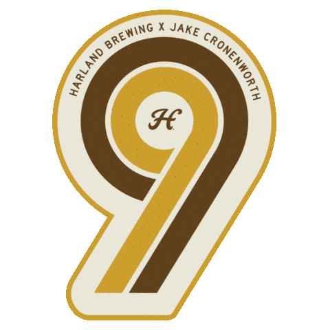 9 Sticker by Harland Brewing Co,