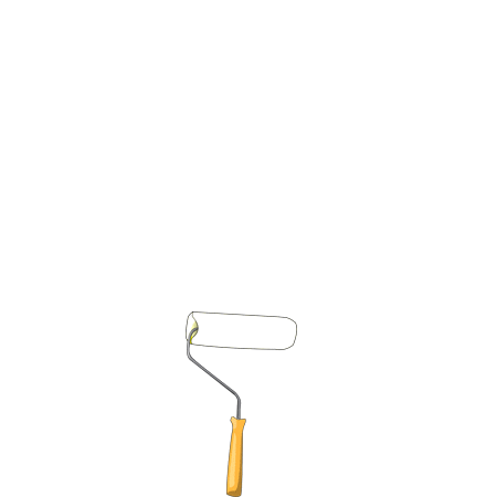 Rolle Streichen Sticker by markenbaumarkt24