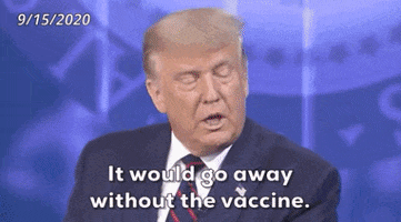 Donald Trump Vaccine GIF by Election 2020