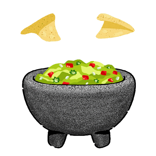 Hungry Mexican Food Sticker by Holler Studios