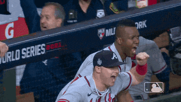 Excited Atlanta Braves GIF by MLB