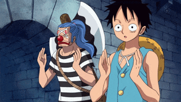 one piece buggy the clown GIF