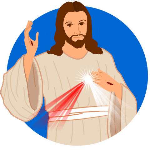 Jesus Faustine Sticker
