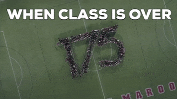 when class is over GIF by Roanoke College