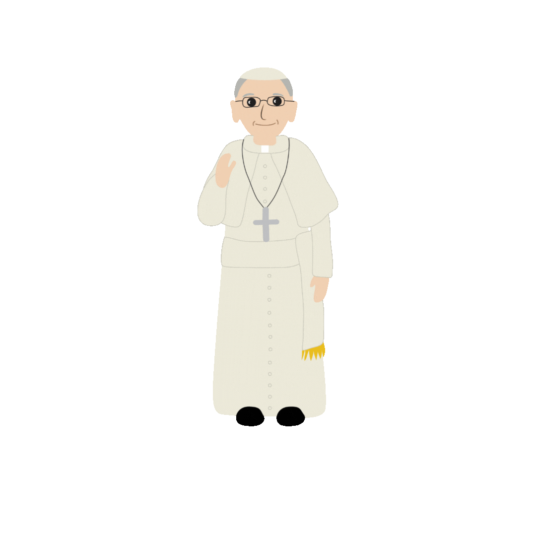 Pope Francis Vatican Sticker by Salesian Sisters