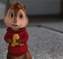 Cartoon gif. Alvin from Alvin and the Chipmunks winces and shrugs mischievously, as if to say, "Oopsie daisy!"