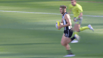 football running GIF by CollingwoodFC