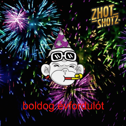 Boldog Evfordulot GIF by Zhot Shotz