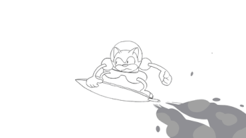 Astronaut Cat Animation 2D Made With Krita GIF