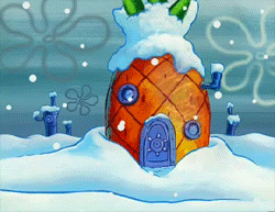 SpongeBob SquarePants spongebob squarepants snow nickelodeon winter GIF