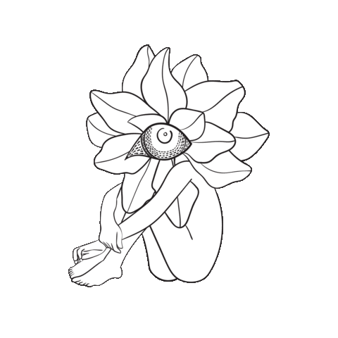 Scared Look Around Sticker by Crescentia Chelsea