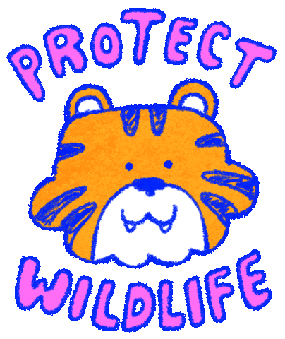 Wildlife Conservation Earth Sticker by Katharine Kow