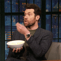 Seth Meyers Popcorn GIF by Late Night with Seth Meyers