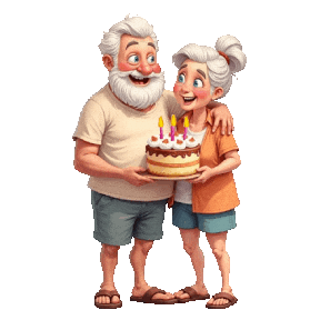 Happy Birthday Seniors Sticker