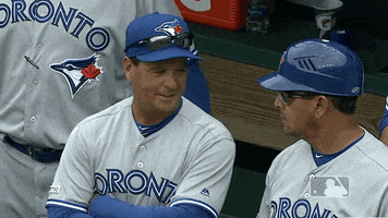 toronto blue jays 2019 laugh GIF by MLB