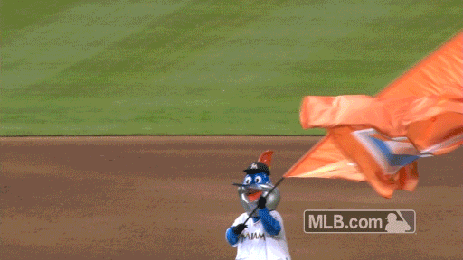 Save and share the funniest and weirdest 2018 Marlins GIFs - Fish Stripes