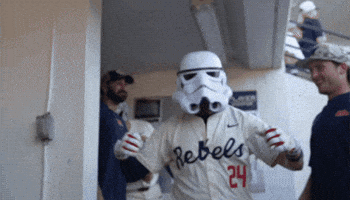 Star Wars Baseball GIF by Ole Miss Rebels