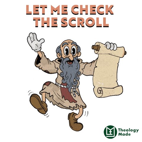 Checking Hold On GIF by Theology Made