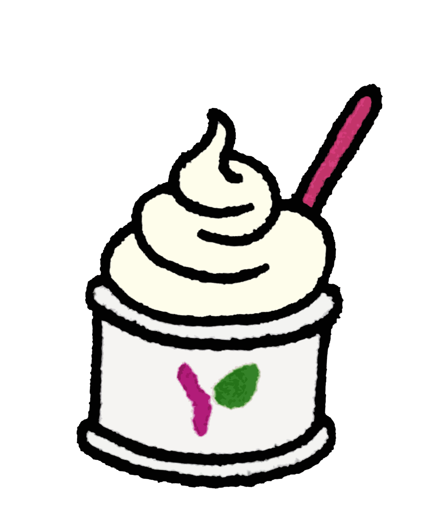 Frozen Yogurt Sticker by Pretty Whiskey / Alex Sautter for iOS & Android GIPHY