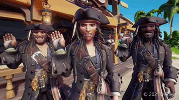 Jack Sparrow Wave GIF by Sea of Thieves