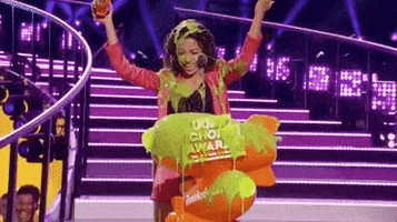 Liza Koshy Slime GIF by Kids' Choice Awards