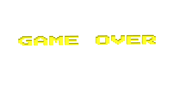 Game Over Word Animated GIF Logo Designs