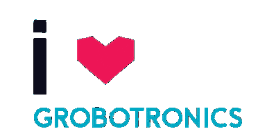 I Love Heart Sticker by Grobotronics