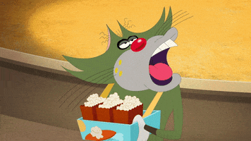 cinema popcorn GIF by Oggy and the Cockroaches