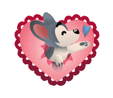 Dog Love Sticker by Chummy Chum Chums