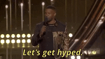jamie foxx lets get hyped GIF by iHeartRadio