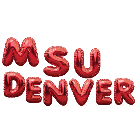 Msu Denver Get Rowdy Sticker by Rowdy the Roadrunner