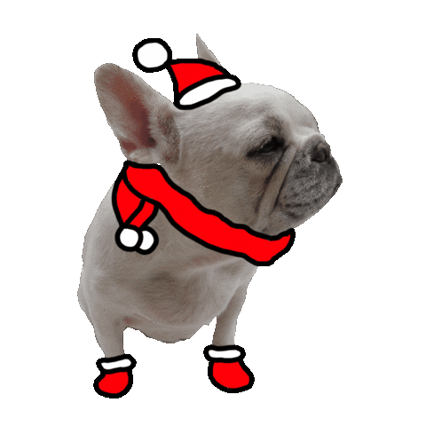Dog Christmas Sticker