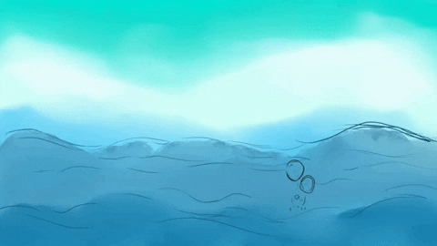 Anime Blue GIF - Anime Blue Ocean - Discover & Share GIFs