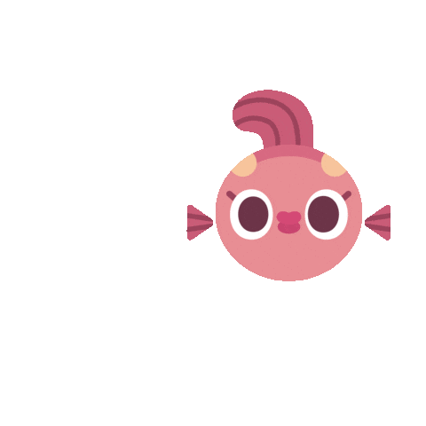 Rose Fish Sticker by 黑啤 BEERU