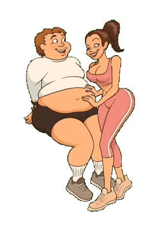 Fat Belly Sticker by Noah Malloy